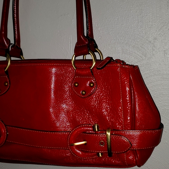 Wilsons Leather Handbags - Wilson's Leather Burnt Red Handbag